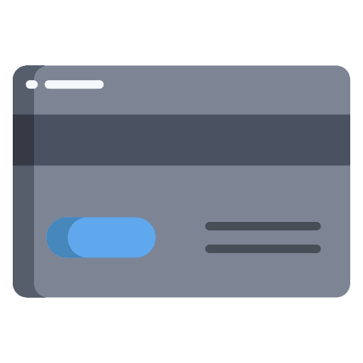 Credit card commerce and shopping payment method business and finance icon