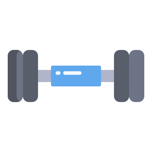 Dumbbell sports and competition fitness gym icon