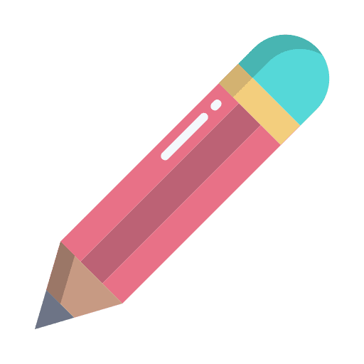 Pencil tools and utensils draw edit icon