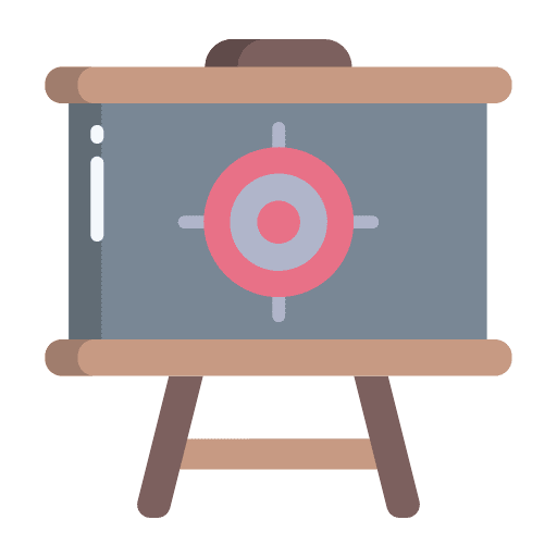 Presentation presentation dart strategy icon