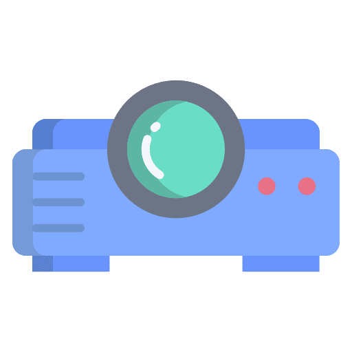 Projector electronics presentation technology icon
