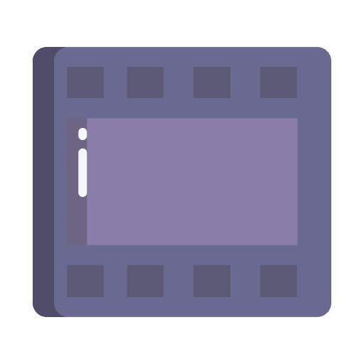 Reel cinema photo photographic film icon