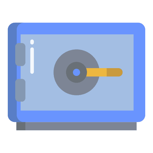 Safe box locker savings safe box icon