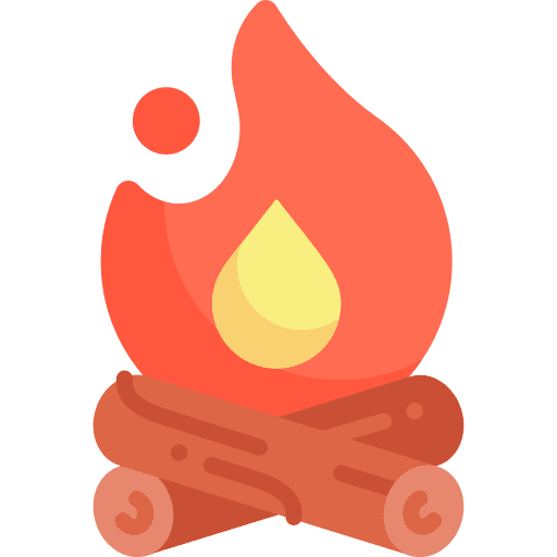 Bonfire camping fire holidays icon Bonfire camping fire holidays icon
