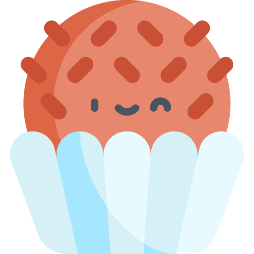 Brigadeiro baked food dessert icon