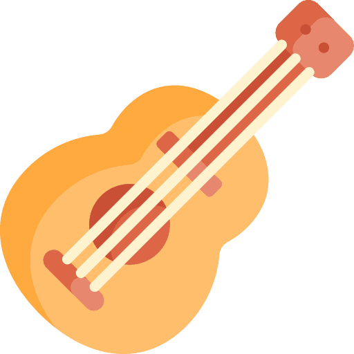 Guitar music and multimedia instrument acoustic icon Guitar music and multimedia instrument acoustic icon