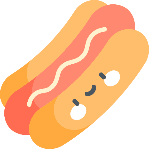 Hot dog hot dog sauce mustard icon
