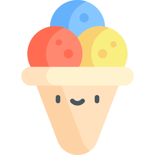 Ice cream dessert food and restaurant summertime icon Ice cream dessert food and restaurant summertime icon