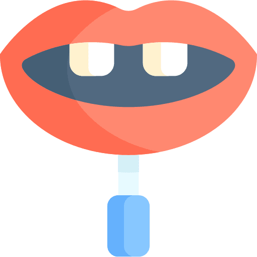 Lips costume fake festa junina icon