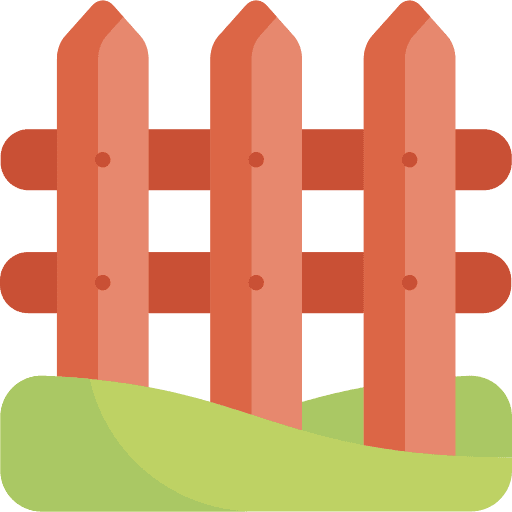 Fence farming and gardening garden building icon Fence farming and gardening garden building icon
