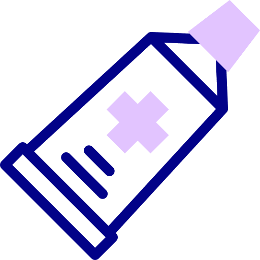 Paste healthcare and medical paste lotion icon