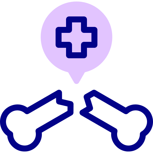 Broken bone broken bone orthopedic healthcare and medical icon Broken bone broken bone orthopedic healthcare and medical icon