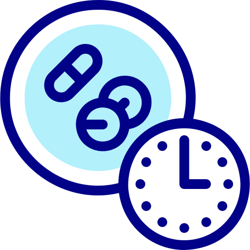 Schedule clock tablet healthcare and medical icon Schedule clock tablet healthcare and medical icon