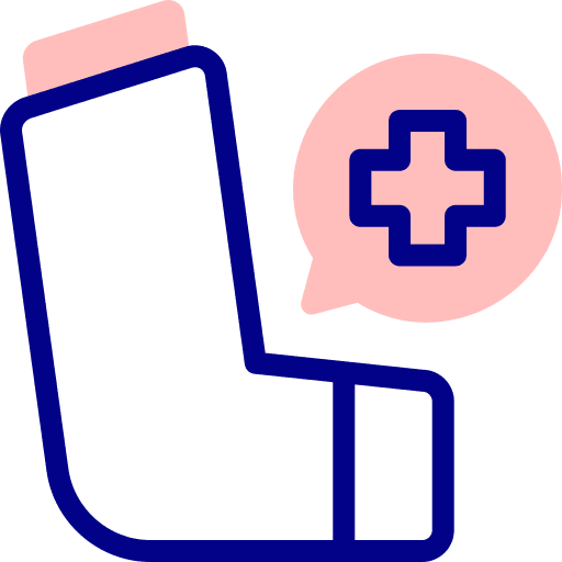 Inhalator healthcare and medical asthma inhalator icon Inhalator healthcare and medical asthma inhalator icon