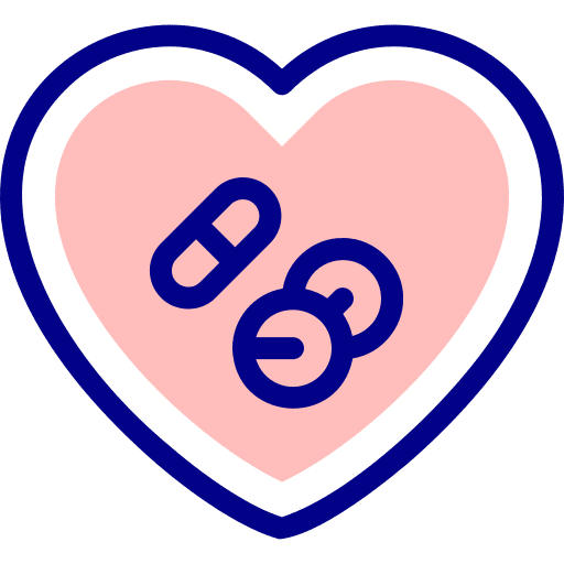 Pills medicine pharmacy heart icon Pills medicine pharmacy heart icon