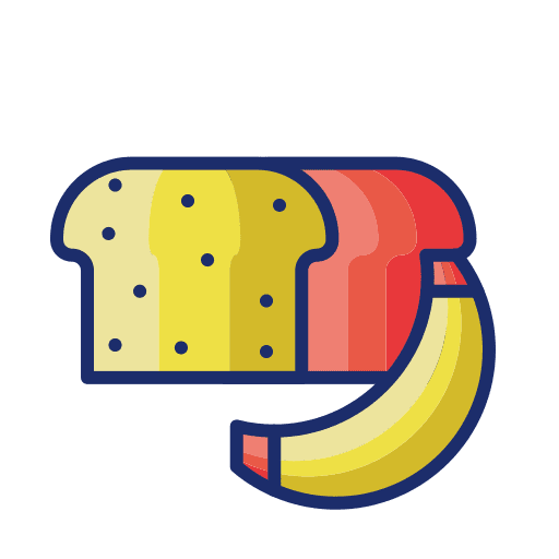 Banana bread fruit food and restaurant sweet icon