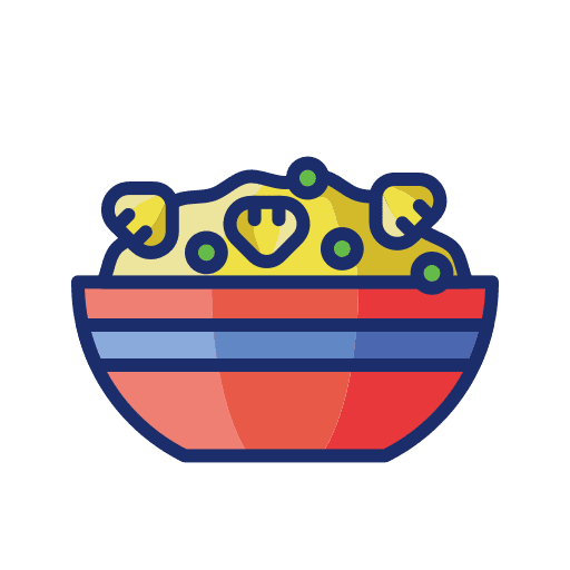 Clam chowder food and restaurant clam chowder soup icon