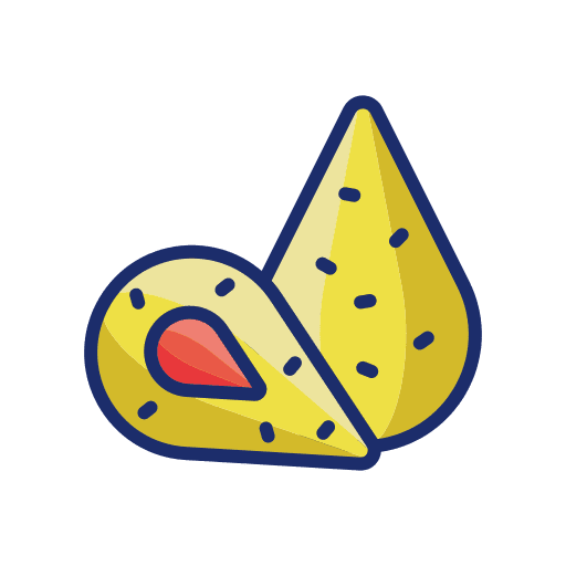 Coxinha traditional dish chicken brazil icon
