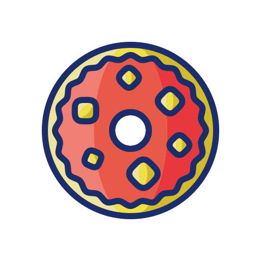 Doughnut doughnut dessert pastry icon