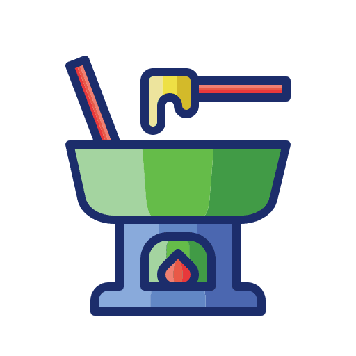 Fondue swiss fondue cooking icon