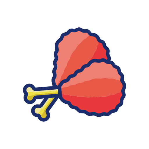 Fried chicken fried chicken junk food fast food icon