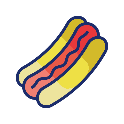 Hot dog sandwich hot dog ketchup icon