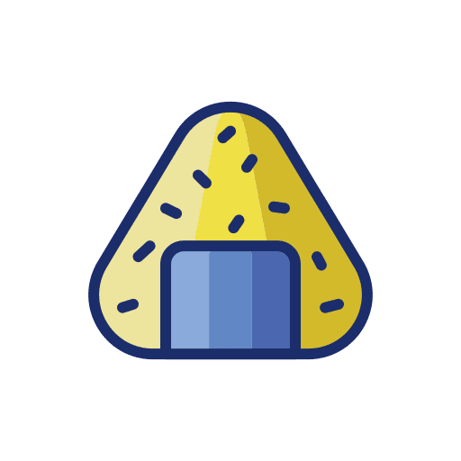 Onigiri asian food japanese food rice icon