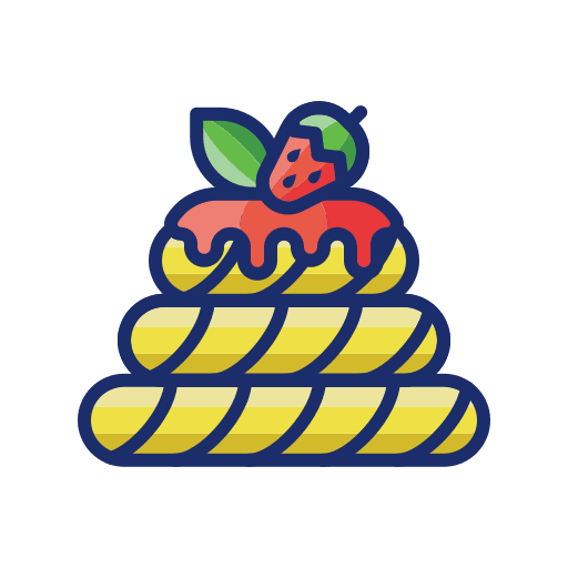 Pavlova strawberry food and restaurant cake icon