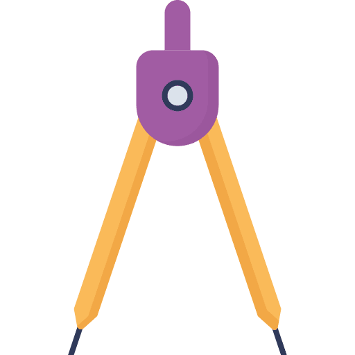 Geometry stationery education divider icon