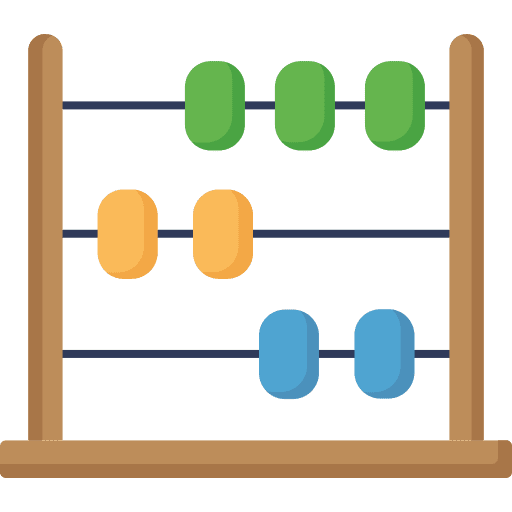 Abacus mathematics abacus calculating icon