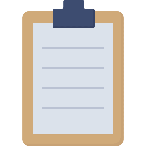 Clipboard report files and folders document icon Clipboard report files and folders document icon