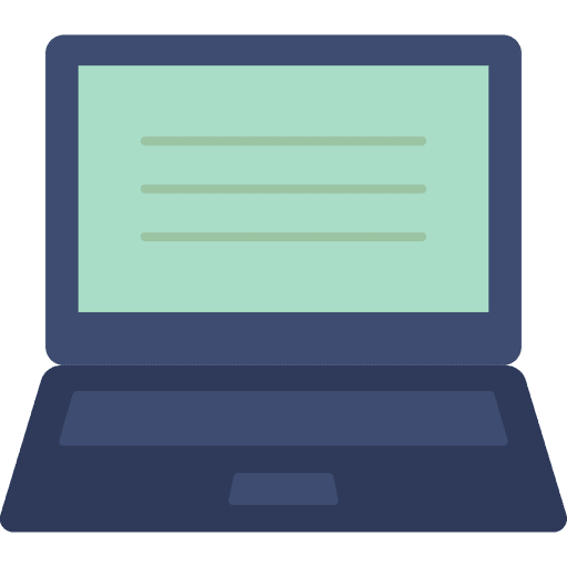Laptop screen computer electronics icon