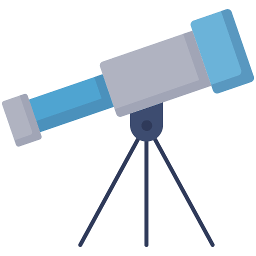 Telescope science telescope education icon Telescope science telescope education icon