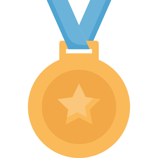 Medal award sports and competition acknowledge icon Medal award sports and competition acknowledge icon