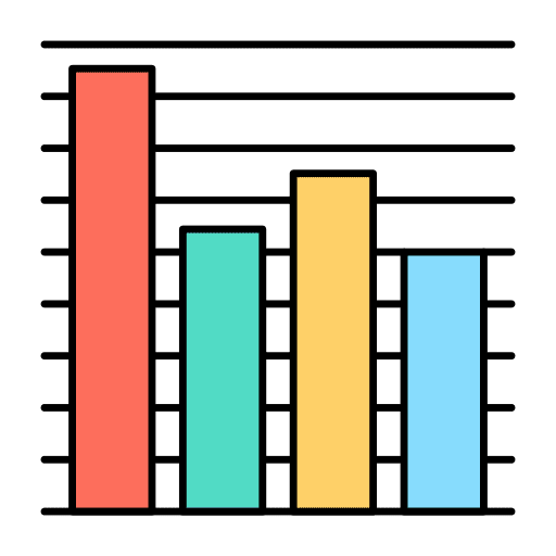 Bar chart chart graphic business and finance icon Bar chart chart graphic business and finance icon