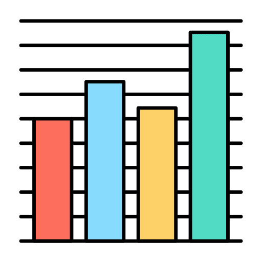 Bar graph graph statistics bar graph icon