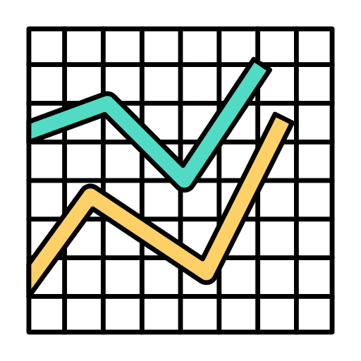 Line graph graph business and finance line icon Line graph graph business and finance line icon