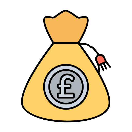 Money bag bag money bag pound icon Money bag bag money bag pound icon
