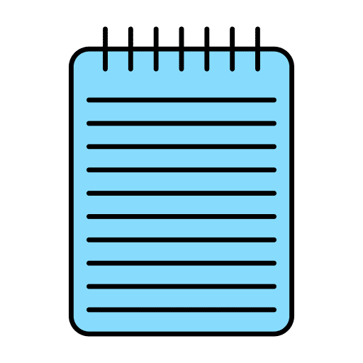 Notepad notebook education writing icon Notepad notebook education writing icon