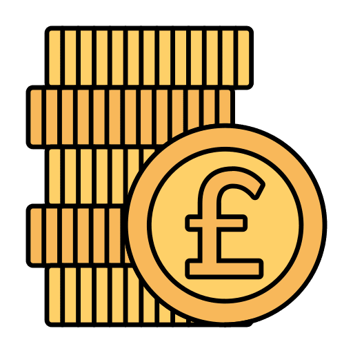Pounds business and finance pounds coin icon Pounds business and finance pounds coin icon