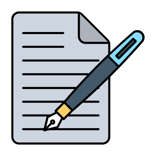 Paper paper writing definition icon Paper paper writing definition icon