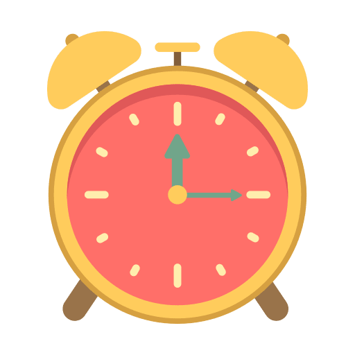 Alarm romantic date time alarm icon
