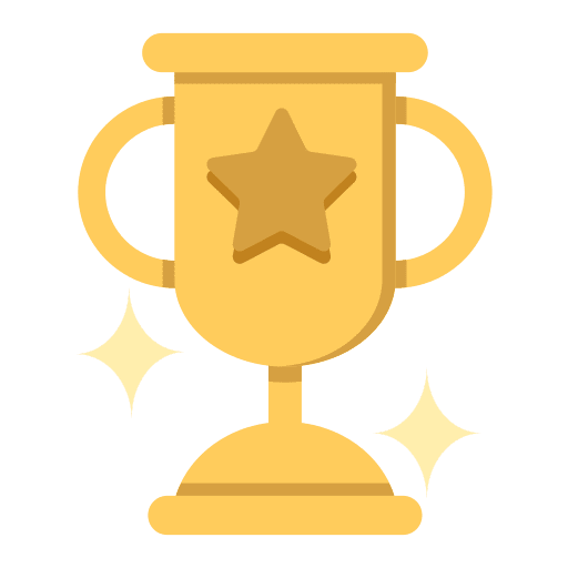 Trophy winner award prize icon