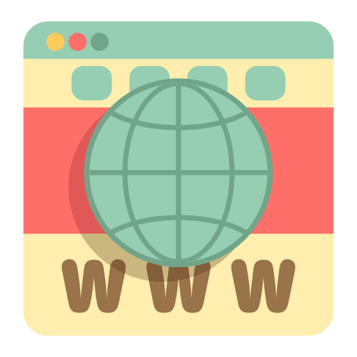 Www web search engine www domain servers icon