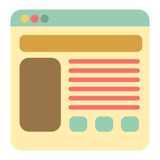 Landing page analysis technology landing icon