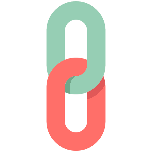 Link connection hyperlink seo and web icon