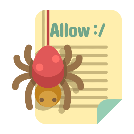 Spider analysis webpage optimization icon