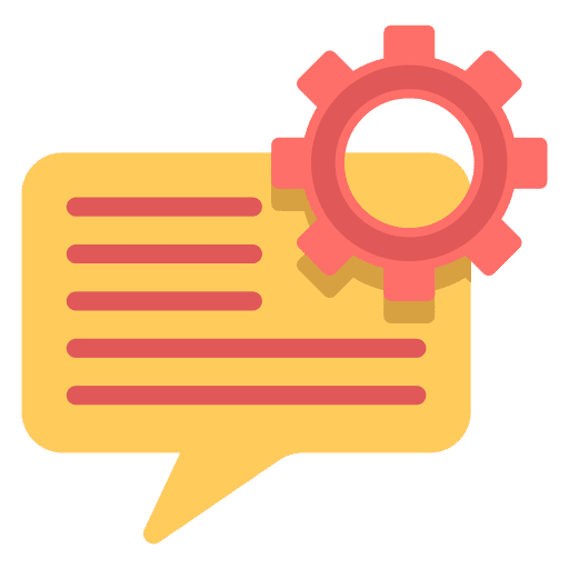 Communication message conversation topics icon