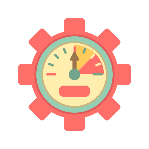 Meter measurement efficiency velocity icon