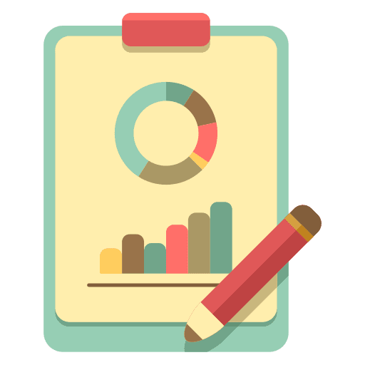 Seo report seo and web seo report market icon